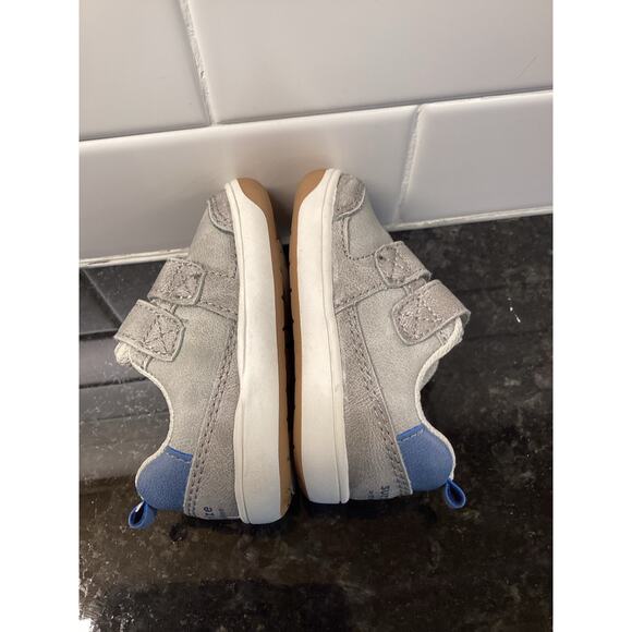 Stride rite Prana boys size 3M hook‎ and loop sneaker shoe gray and blue - Picture 7 of 9